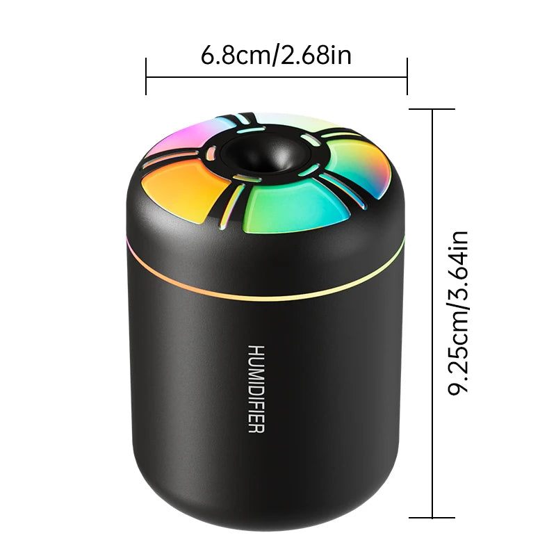 Aroma Diffuser Air Humidifier - 180ML Essential Oil Diffuser LED