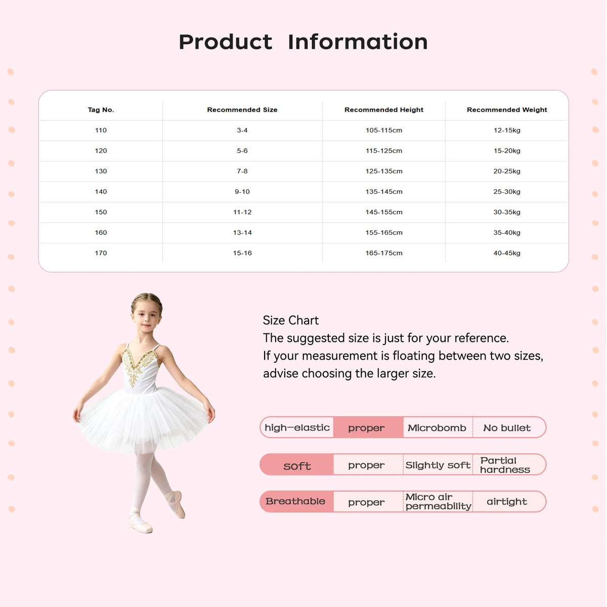 Kids Girls Tutu Ballerina Ballet Dance Performance Dress Adjustable Spaghetti Strap Applique Bodice Tulle Tutu Dress Dancewear