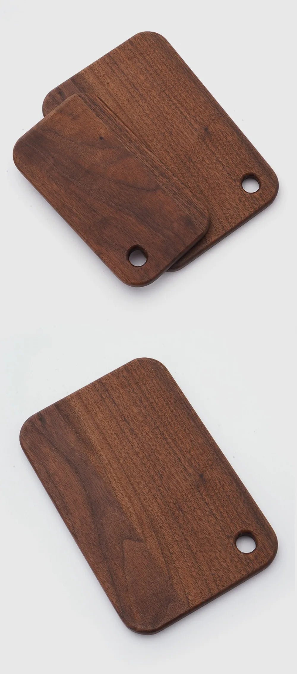 Wooden Outdoor Cutting Boards Double-sided Portable Fruit Cutting Board Walnut Camping Kitchenware For 800/1000ml Lunch Box
