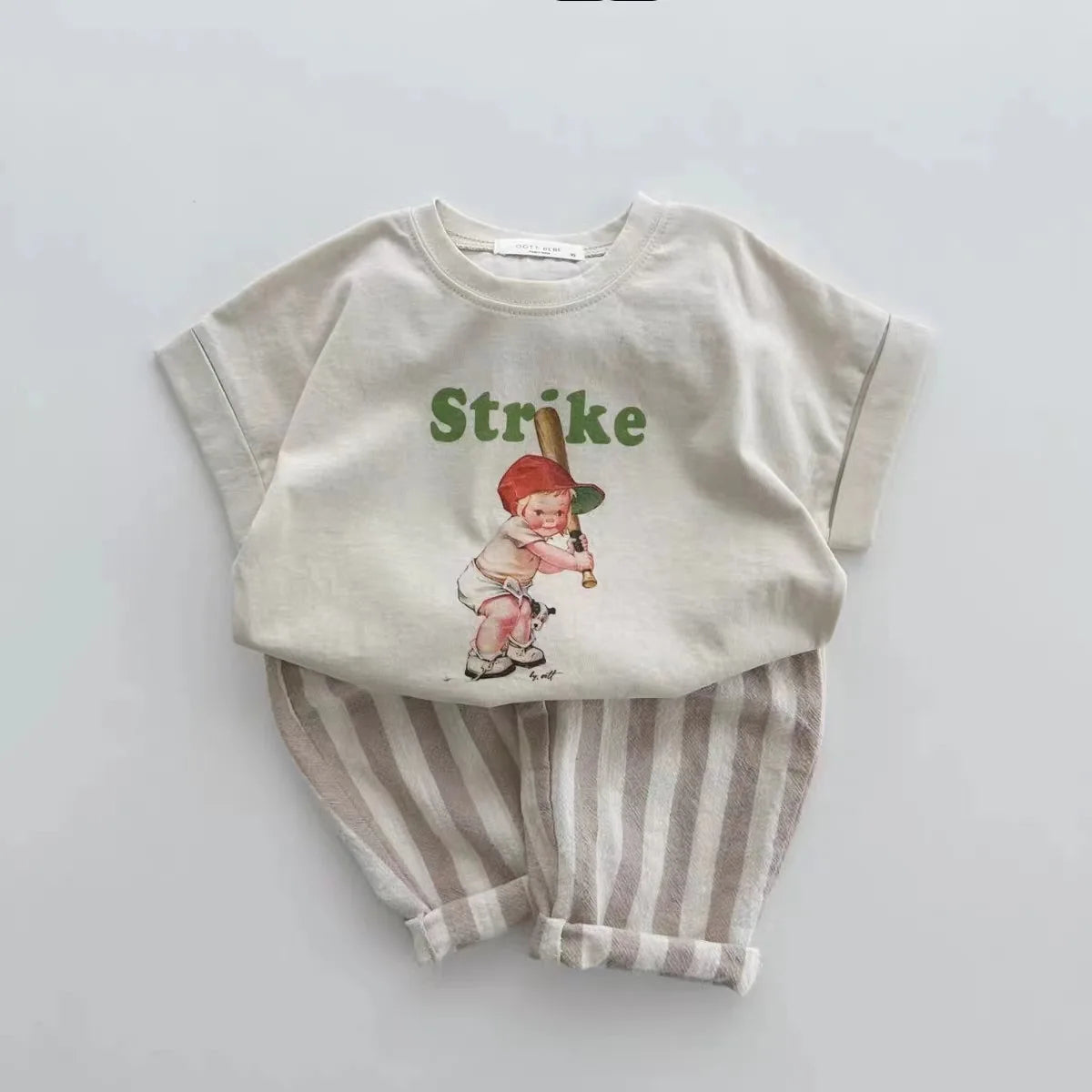 0-2Yrs Newborn Baby Boys Stripe Pants Cotton Casual Linen Elastic Trouers Toddler Infant Kids Girls Loose Pants