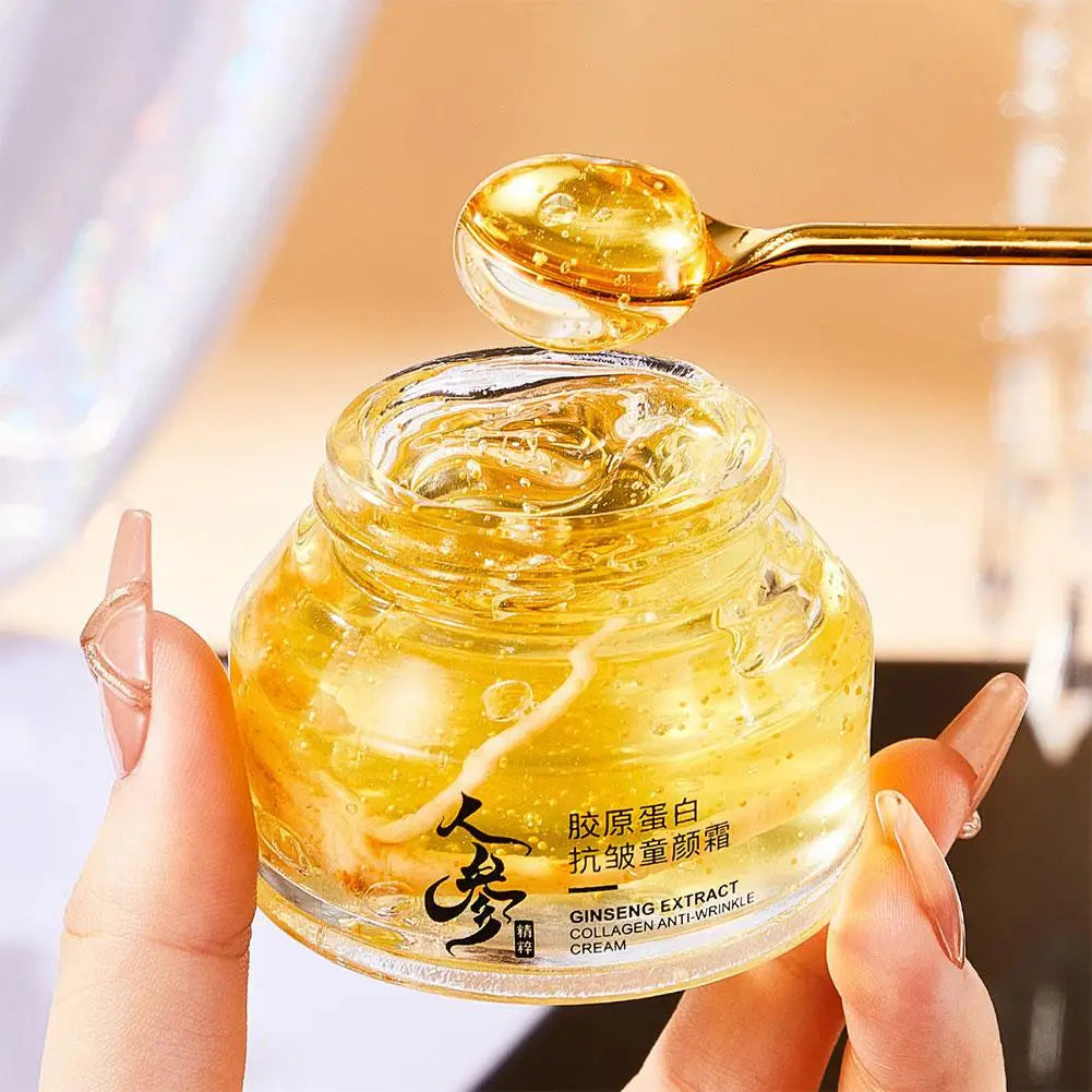 24k Gold Ginseng Face Cream Polypeptide Moisturizing Niacinamide Facial Serum For Skin Care Cream 24k Gold Ginseng Serum