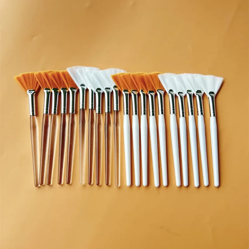 10/20/50Pcs Fan Shape Foundation Makeup Brushes Multifunctional Facial Mask Brush Essential Oil Women'S Beauty Makeup Tools Brush