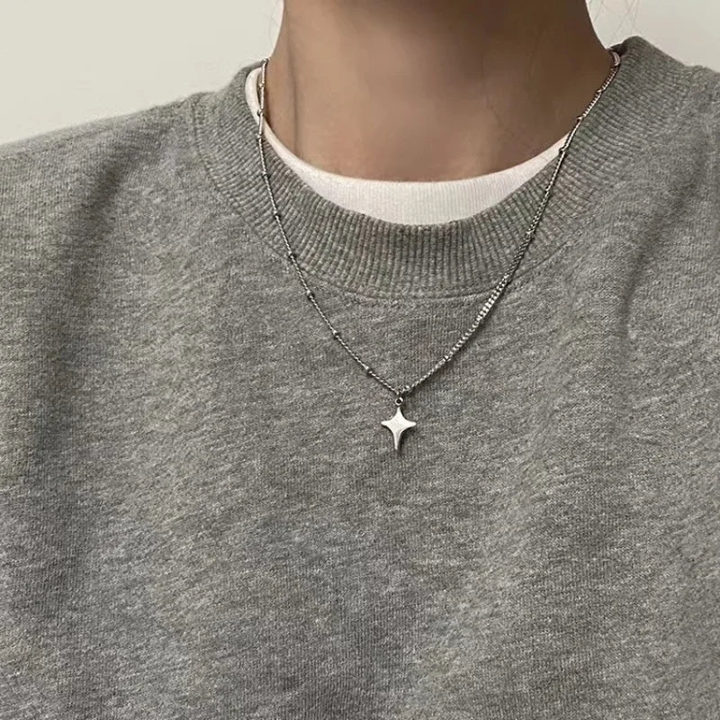 Trendy Vintage Necklace Women'S Men'S Fashion Necklace Hollow Choker Pendant Neck Jewelry Accessories Chain