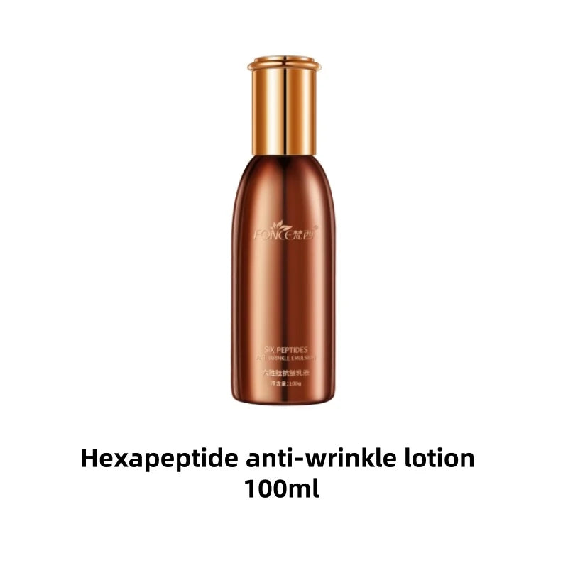 Fonce Hexapeptide Firming Anti Aging Set For Women Includes Cleanser Serum Toner And Anti Wrinkle Cream