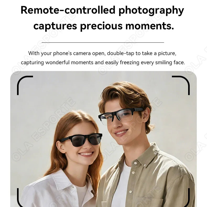New 2026 Camera AI Smart Glasses Touch Control Photo Recording Translator Voice Assistant Music Wireless Bluetooth Sunglasses