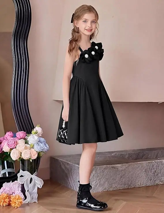 Snvdzo Flower Girls Cami A-Line Sleeveless Summer Dress For Wedding Birthday Evening Party Prom Banquet Dresses 2026