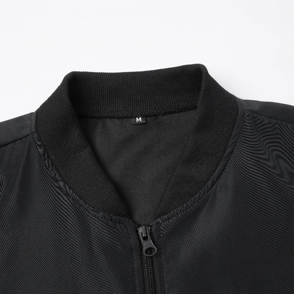 2024 Spring And Autumn New Baseball Collar Short Loose Solid Color Jacket Men'S Business Casual Thin Coat Trend