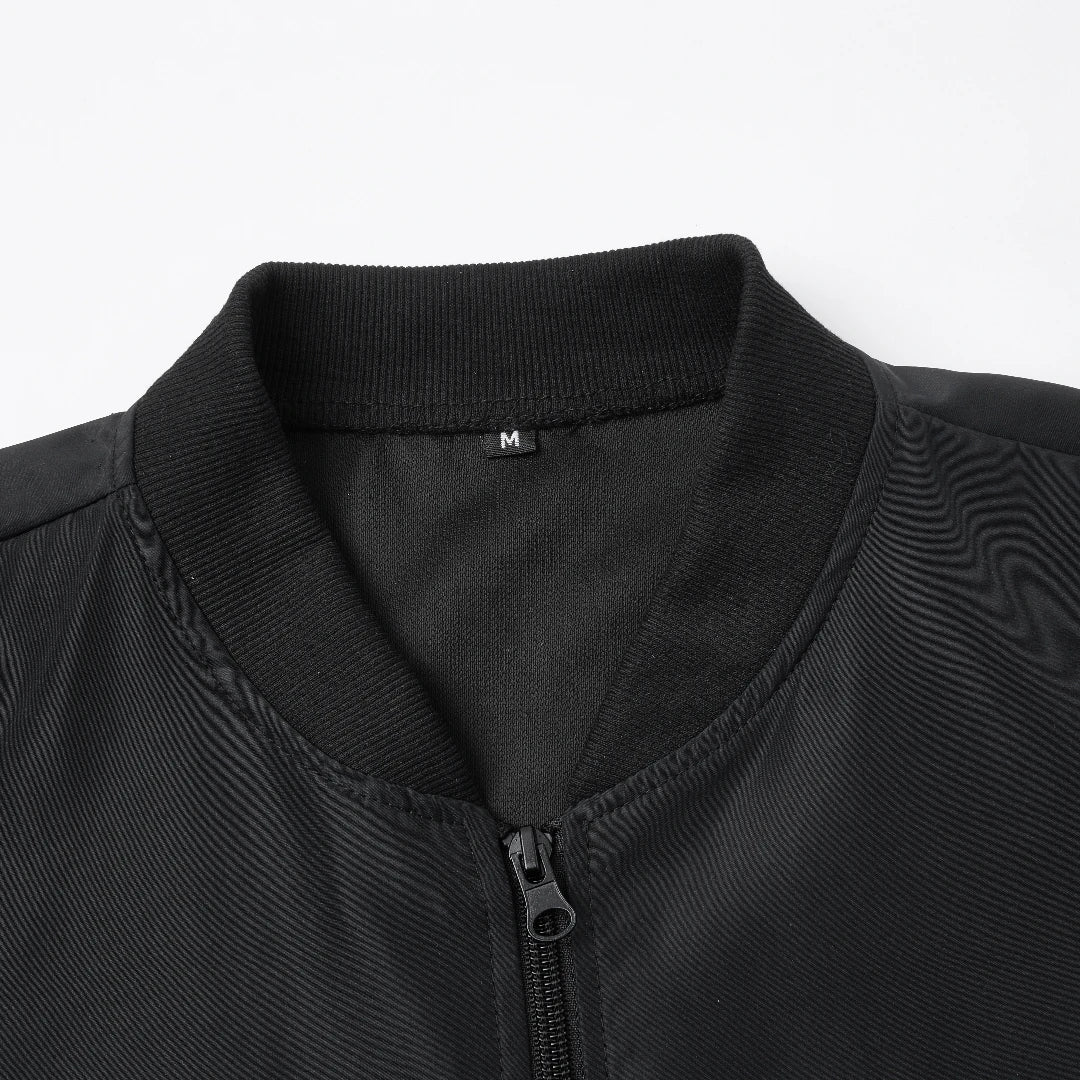 2024 Spring And Autumn New Baseball Collar Short Loose Solid Color Jacket Men'S Business Casual Thin Coat Trend
