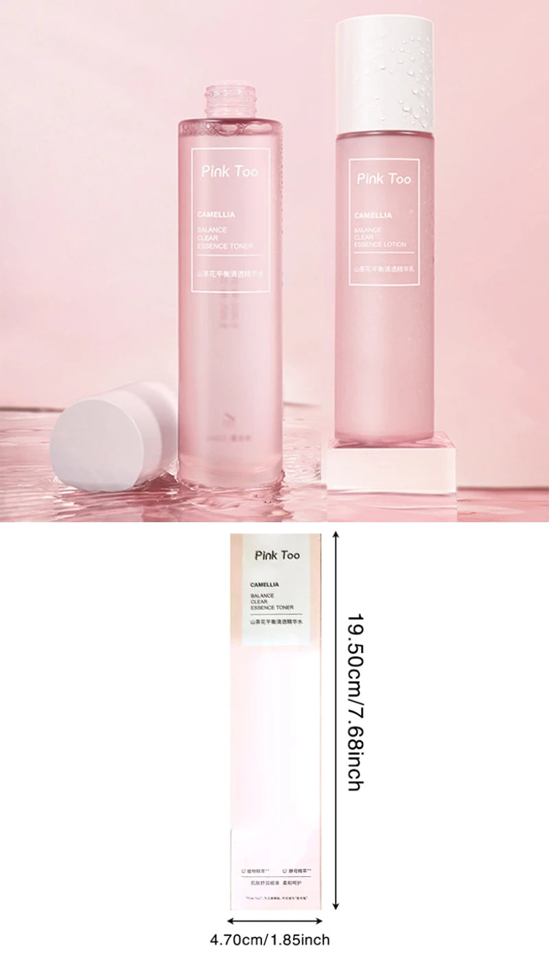 Camellia Clear Balancing Essence Lotion & Toner - Hydrating, Pore Minimizing, Makeup Water for Compress & Essence Infusion