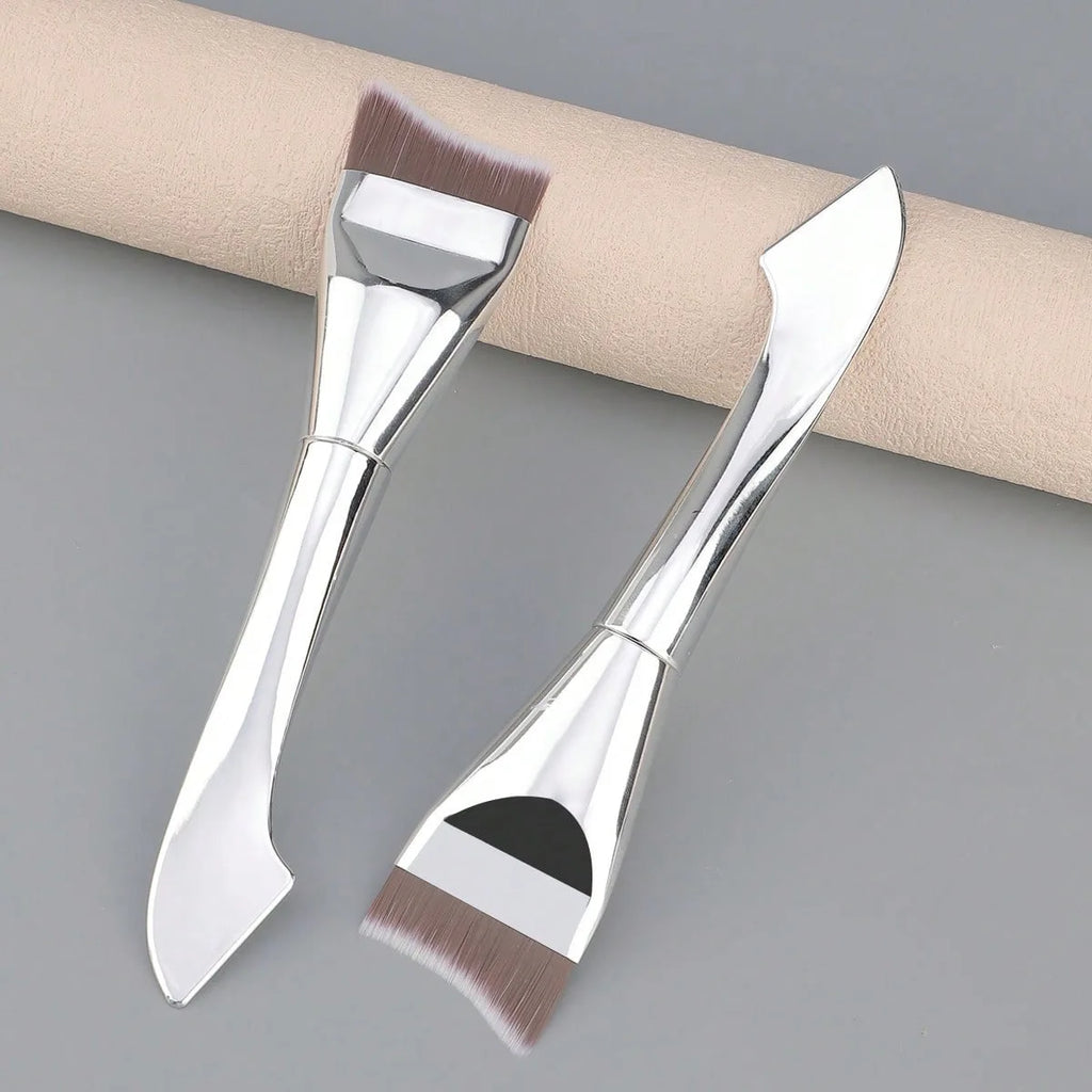 Upgraded Crescent Design Foundation Makeup Brush Ultra-thin Smooth Application Liquid Mask Spatula Makeup Brushes Beauty Tools
