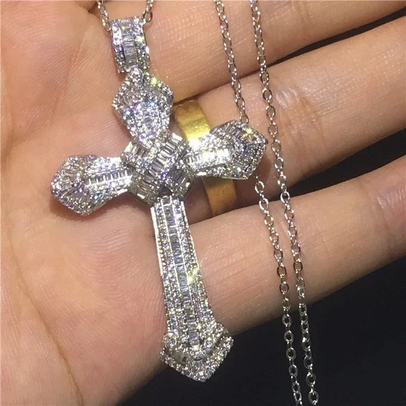 Christian Jesus Portrait Iced Out Necklace Pendant For Men And Women Cross Catholic Amulet Jewelry