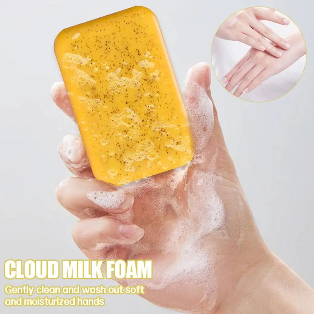 Lemon Turmeric Kojic Acid Soap Bar - Handmade Exfoliating Face & Body