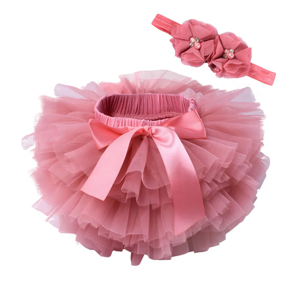 Rainbow Tulle Girls Tutu Skirt Princess Pettiskirt Baby Ballet Party Performance Clothes Newborn Photography Outfit for Kids