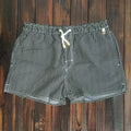 Men Clothing 2026 Beach Pants Men's Beach Vacation White Striped Shorts Hot Spring Swimming Trunks with Lining