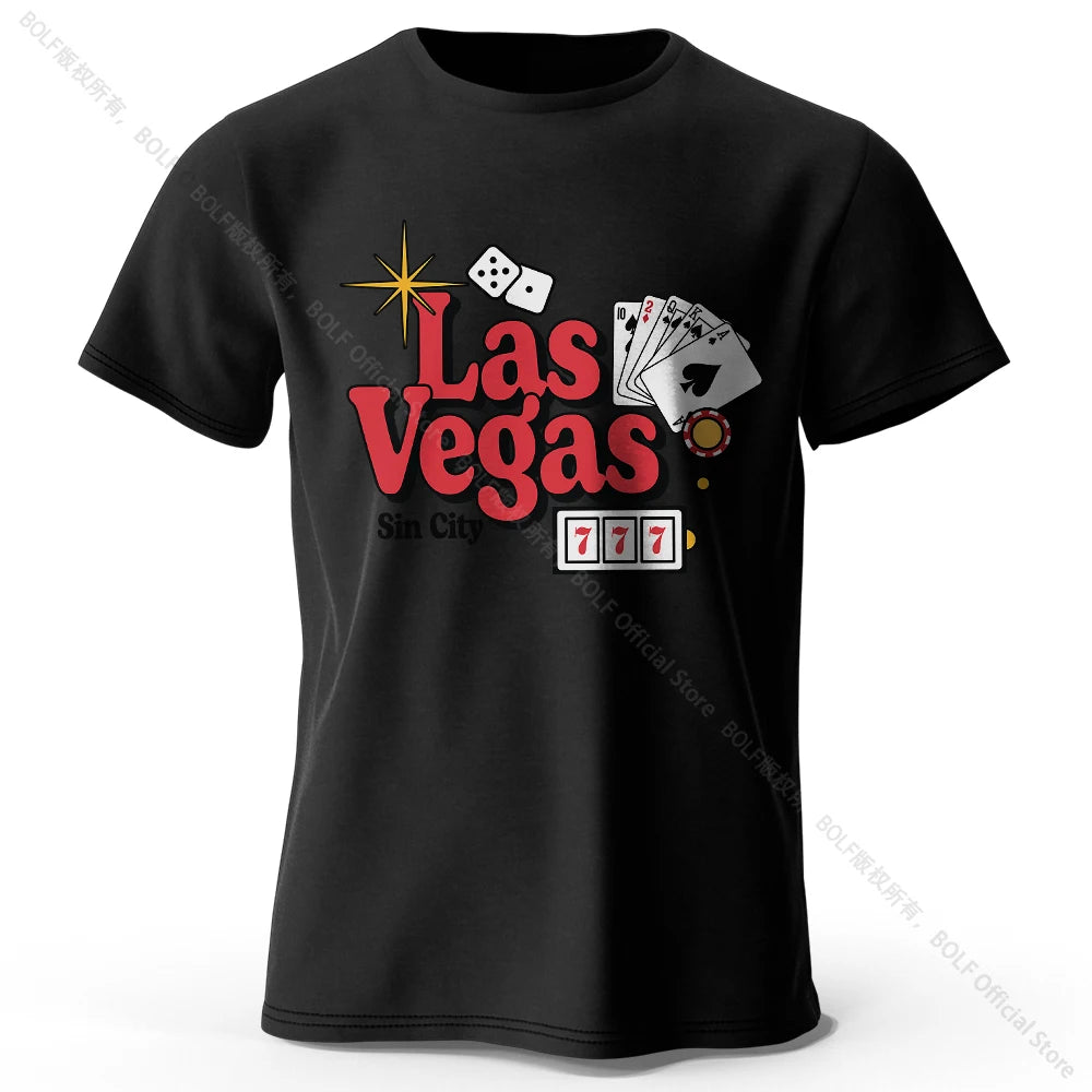 Work & Play Printed 100% Cotton T-Shirt Lightweight Round Neck Short Sleeve Tee Unisex Everyday Style