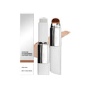 Color Changing Foundation Stick with Makeup Brushes 2 in 1 Lasting Waterproof Matte Finish Lightweight High Coverage Makeup Base