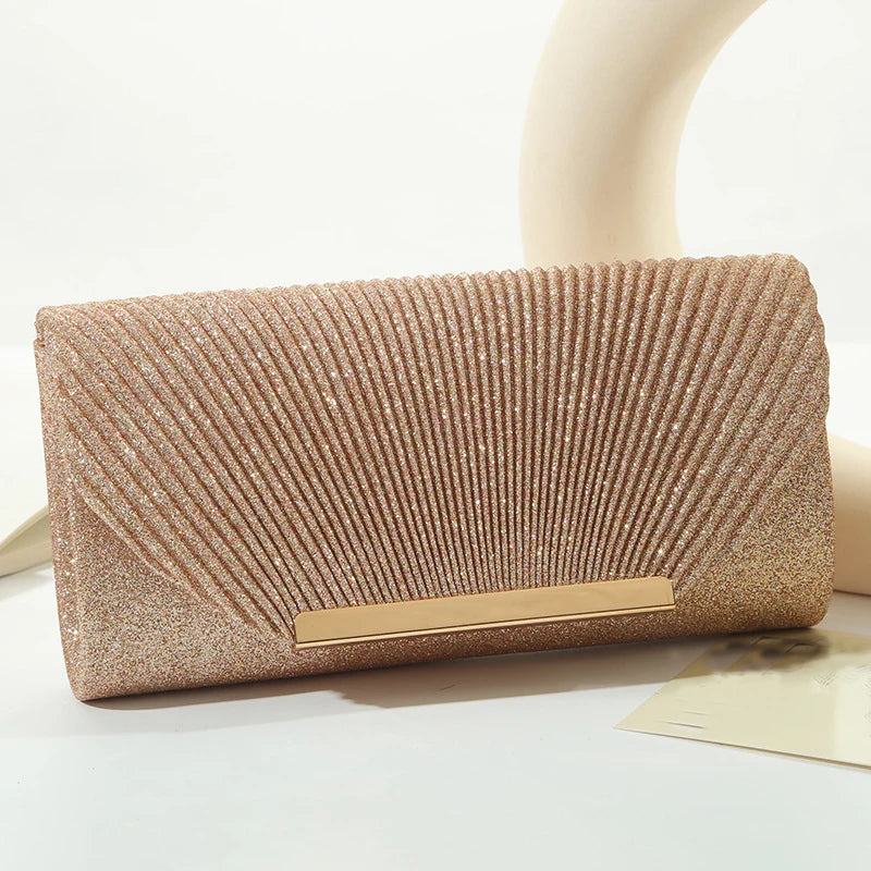 Fashion Elegant Clutch Bag New 2026 Hot Selling Chain Dinner Bag Bride Bridesmaid Lady Handbag Factory Outlet