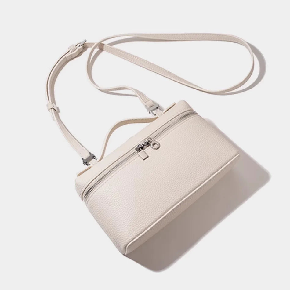Premium sense of niche lychee grain shoulder bag simple fashion lunch box women's bag exquisite mini handheld crossbody bags