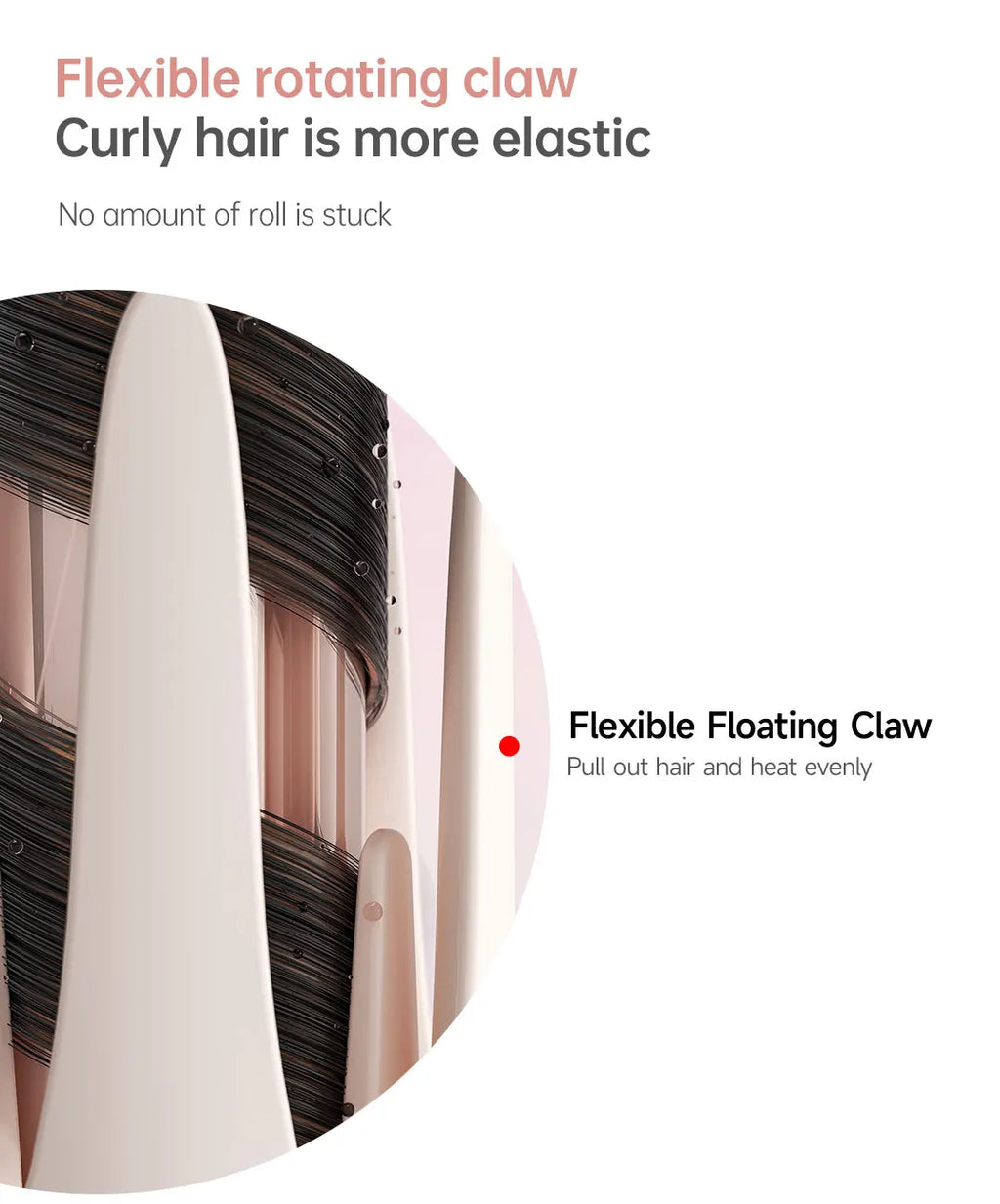 Auto Curling Iron Professional 3 Speed Rotary Hair Curler Ceramic Heated Styling Wand with Negative Ion Hair Care Styling Tools