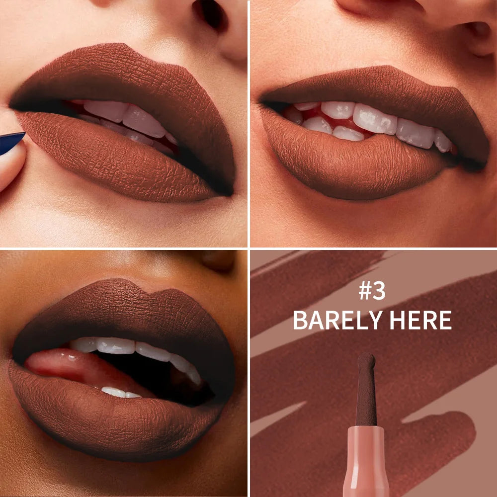 Waterproof Lip Liner Stain Lip Lingerie Long Lasting 8 Colors Transfer Proof Smudge Resistant Color No Bleed Formula  Cosmetics