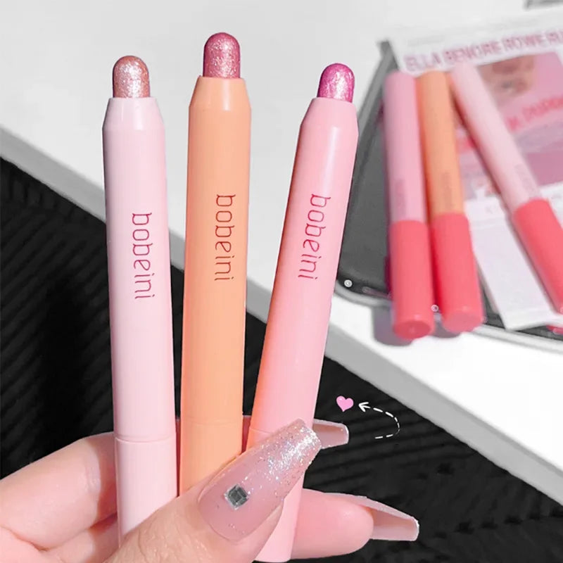 Pearlescent Eye Shadow Pen Glitter Eyeline Waterproof No smudging Highlight Eyeshadow Penlic Silkworm Liner Pen Shimmer Cosmetic