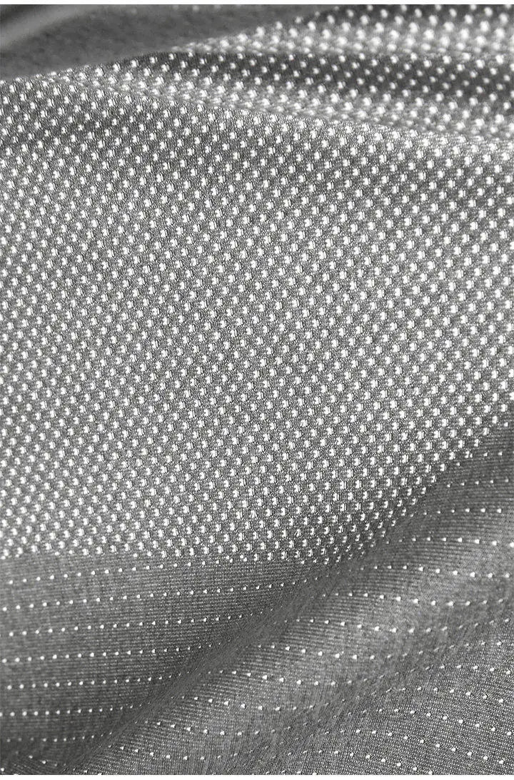 Leavo Johnson Men's Seamless Knitted Summer T-Shirt Quick Dry Mesh Sporty Short Sleeve round Neck Geometric Pattern Polyester