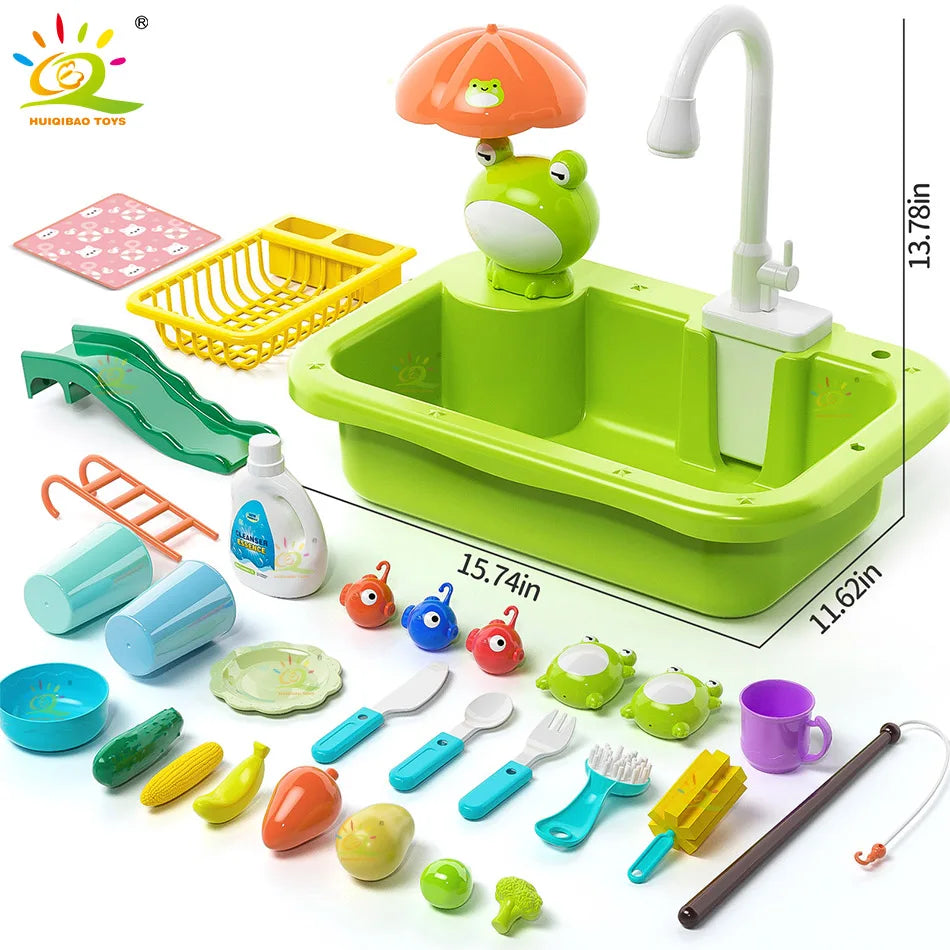 Bebé Cocina Juguete Plástico Lavaplatos Fregadero Eléctrico Lavavajillas Jugar A Ser Juego De Rol Tareas Del Hogar Juguetes Educativos Tempranos Para Niños