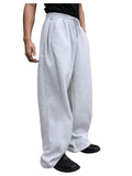 Mens Sweatpants Straight Fit Joggers for Sports and Streetwear Loose Oversized Casual Pant Drawstring Multi-pocket Men Long Pant