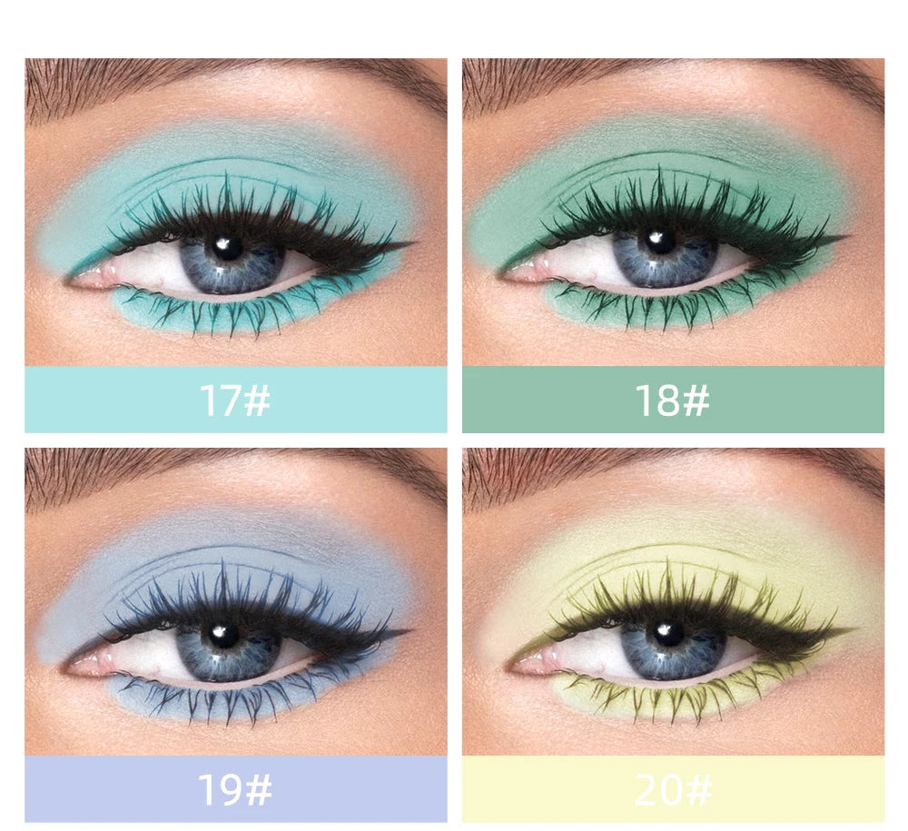 QIBEST 8 Colors Matte Liquid Eyeshadow Set Waterproof Long Lasting Eye Shadow Nude Brown Eye Pigment Makeup For Women Contouring