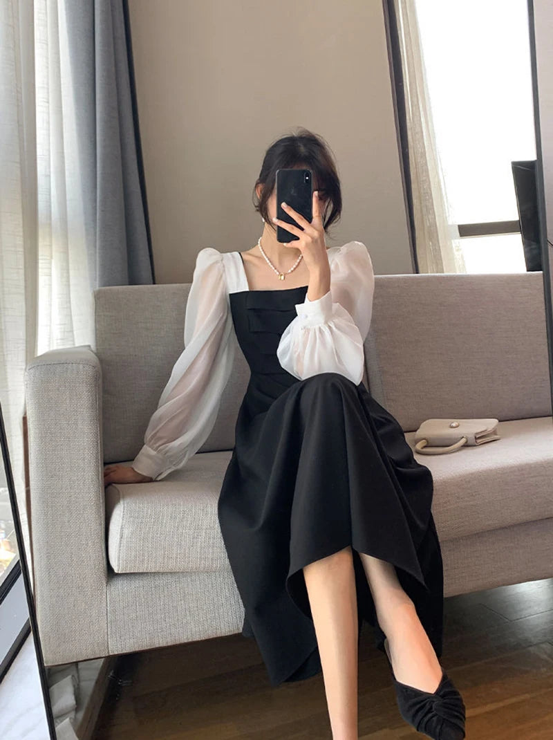 Women's Elegant Chiffon A-Line Dress