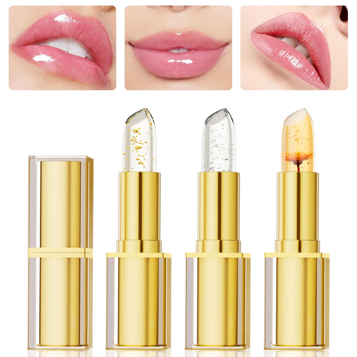 Hello Kiss Temperature Color Changing Flower Jelly Lipstick