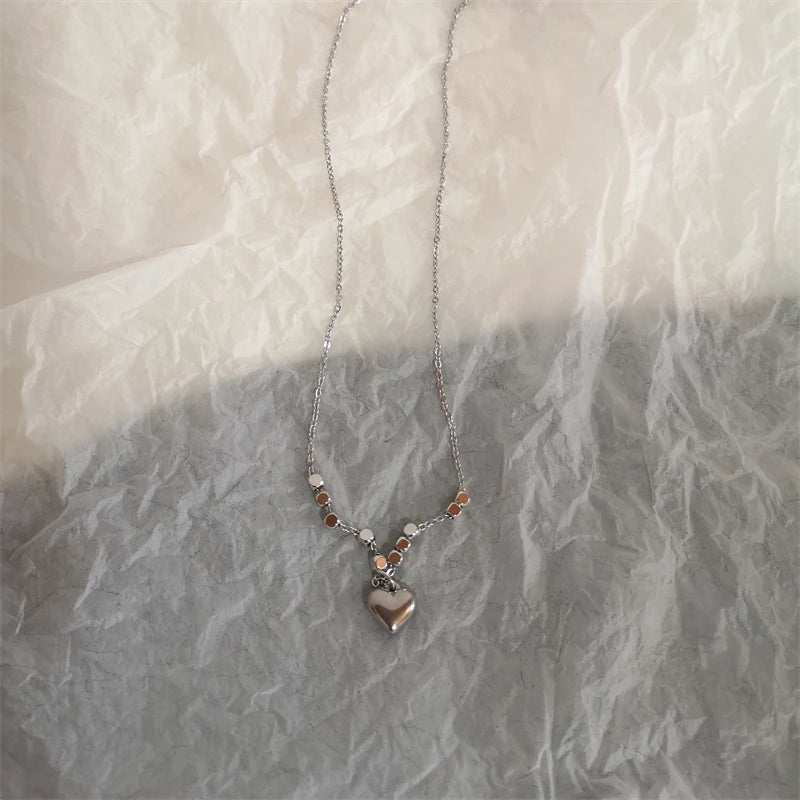 Star Cross Bowknot Pendant Necklace For Women'S Egirls Y2K Cool Neck Jewelry Clavicle Chain Original Korean Fashion