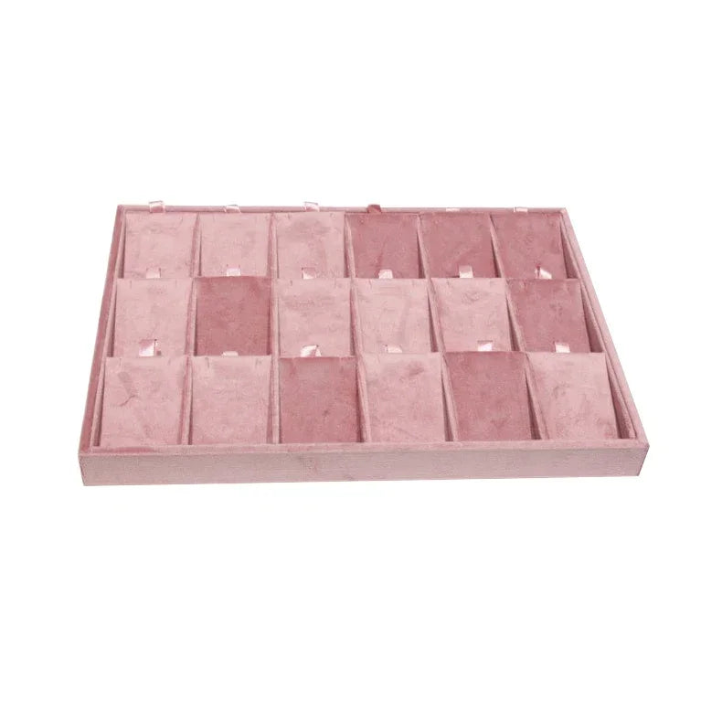 New Velvet Jewelry Tray | Ring Earring Necklace Organizer Case