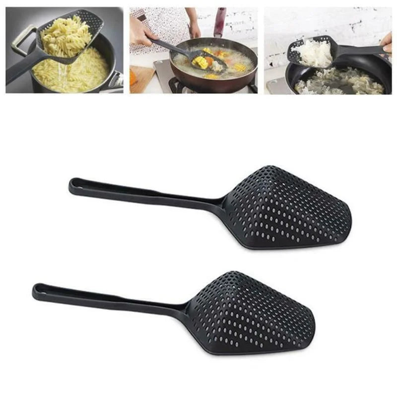 Creative Cooking Shovels Food Strainer Scoop Drain Gadgets Large Colander Soup Filter Household Kitchen Accessories