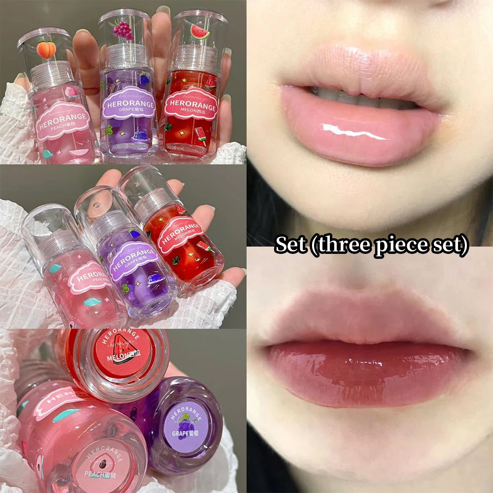 HERORANGE Fruit Flavored Moisturizing Lip Oil Lip Gloss