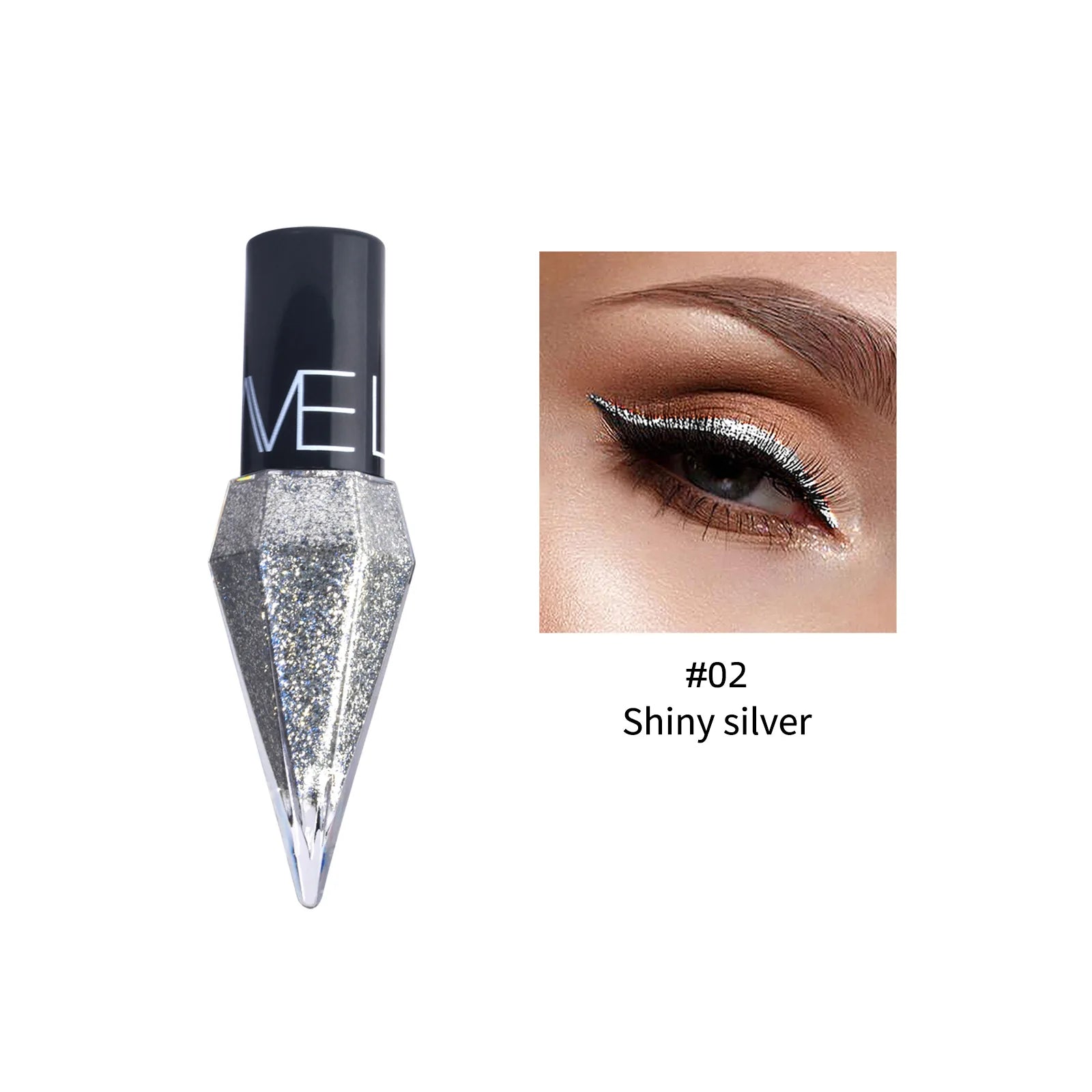 Diamond Sparkling Liquid Eyeliner With Pearlescent Finish Quick Dry Waterproof Smudge Proof For Makeup Enthusiasts