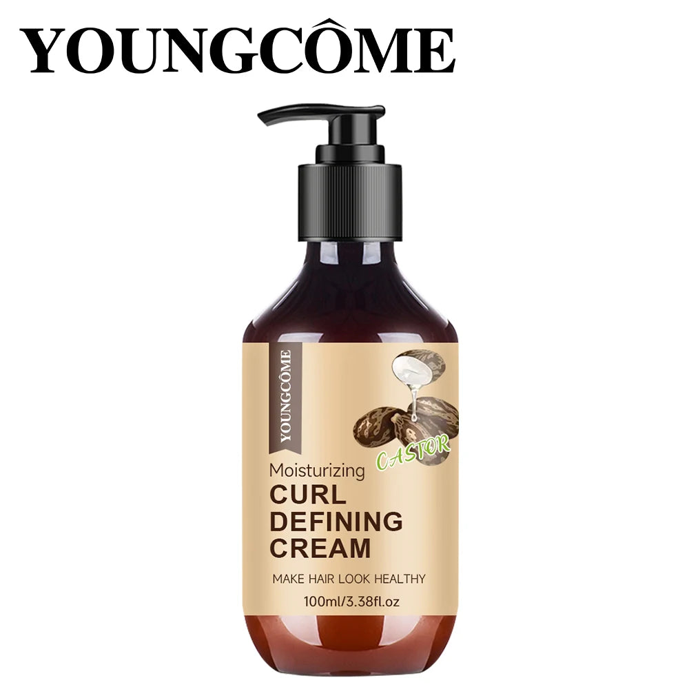 Men's Castor Oil Curl Enhancer Cream with Rosemary & Peppermint 100ml