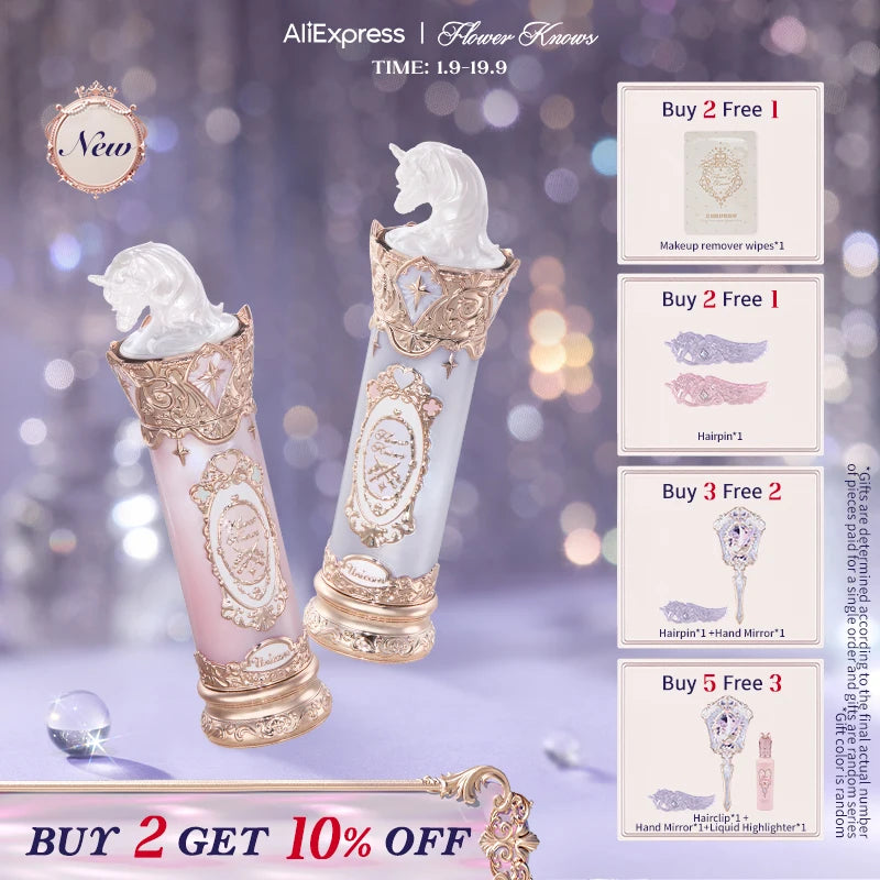 [NEW]Flower Knows Knight Unicorn Collection Glazed Lipstick