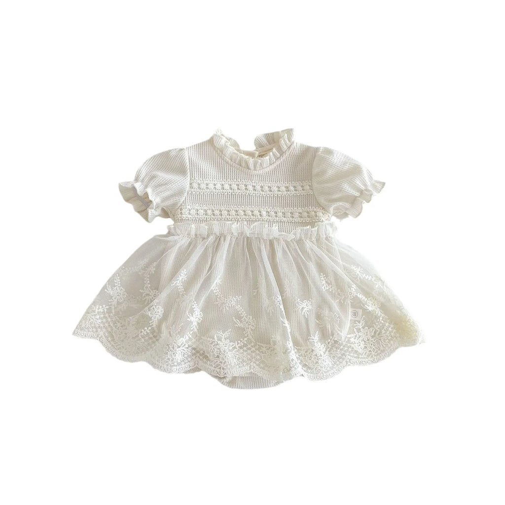 Baby Summer Outfit One-piece Bag Fart Skirt Baby Super Cute Princess Full Moon Hundred Day Lace Ha Clothes Summer Thin Clothes