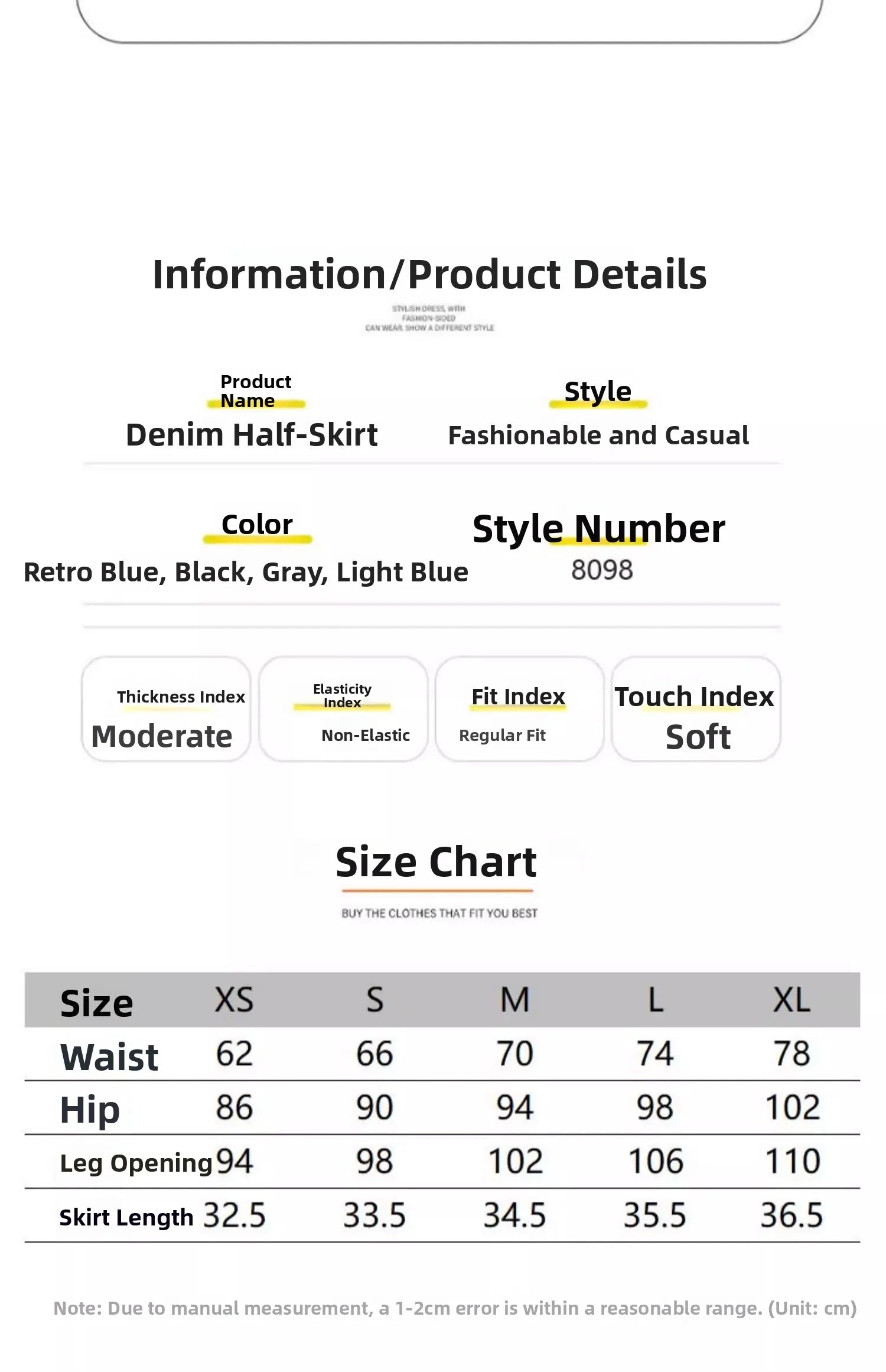 Retro American Washed Slim Fit Denim  Skirt Women Summer Hot Girl High Waist Bodycon Anti Exposure a Line Half Body Skirt