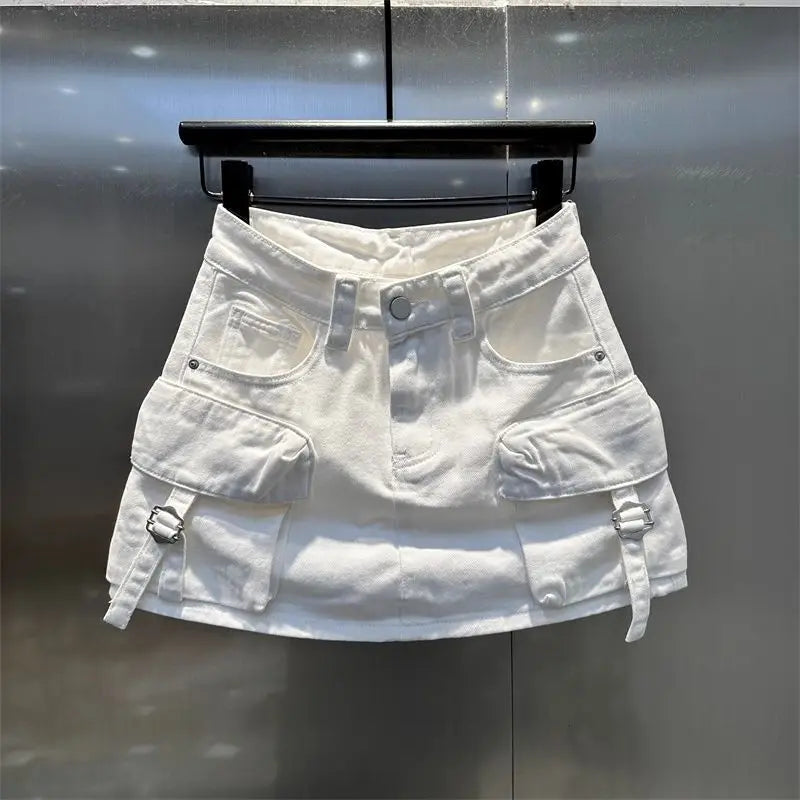 High Waisted Casual Washed Short Skirt for Women in the Spring and Summer of 2026 Stylish and Slimming Workwear Skirt