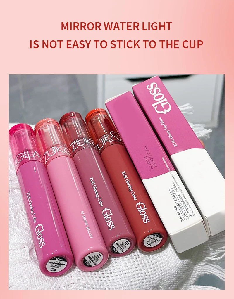 Glassy Watery Mirror Lip Gloss - Moisturizing & Glowing, for Plump Hydrated Lips, Affordable