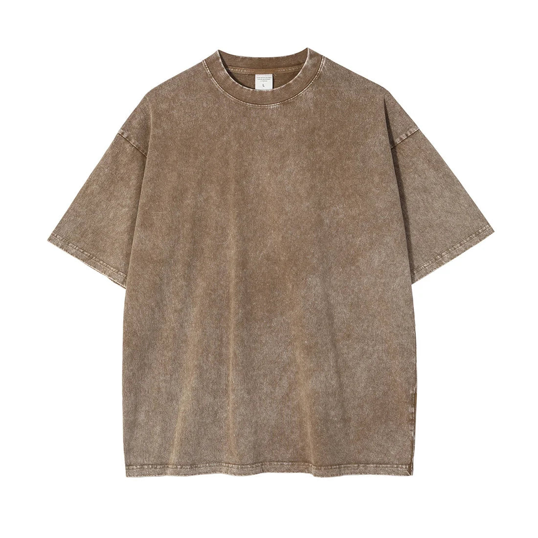 Men's Oversized Cotton T-Shirt - Short Sleeve Vintage Y2K Style