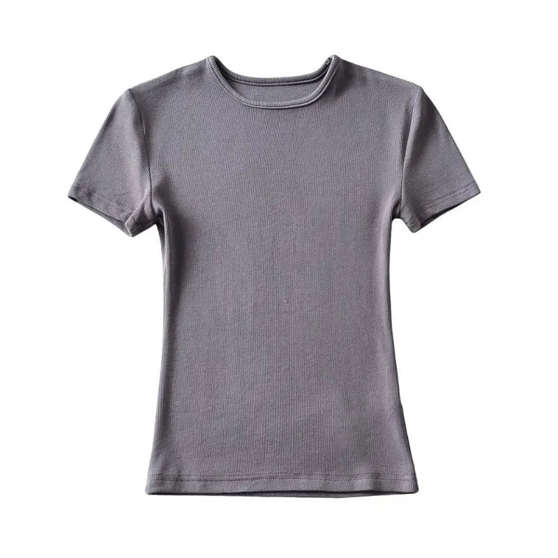 Women's Slim Fit Crop T-Shirt | Short Sleeve Summer Tee