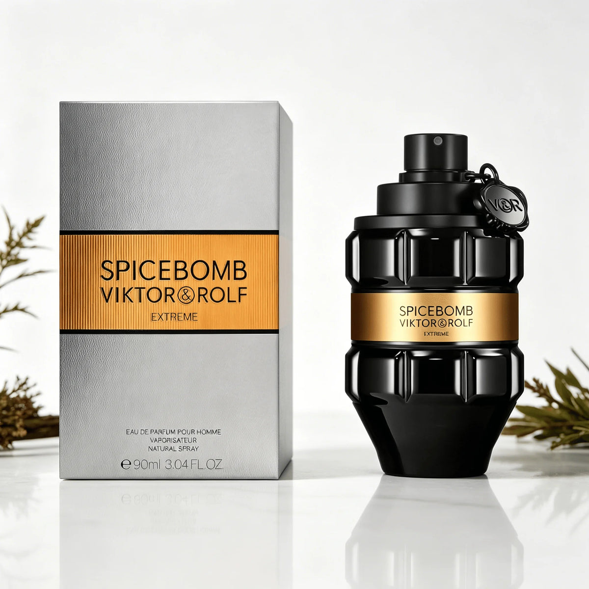 VIKTOR&ROLF Spice Extreme Men EDP Perfume 90ml With Gift Box Long Lasting Rich Spicy Tobacco Woody Scent Black Luxury Bottle Fragrance Gift for Men