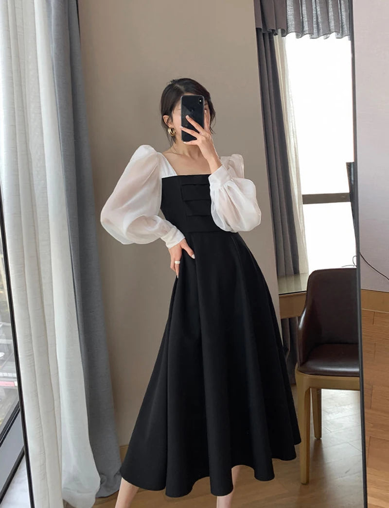 Women's Elegant Chiffon A-Line Dress