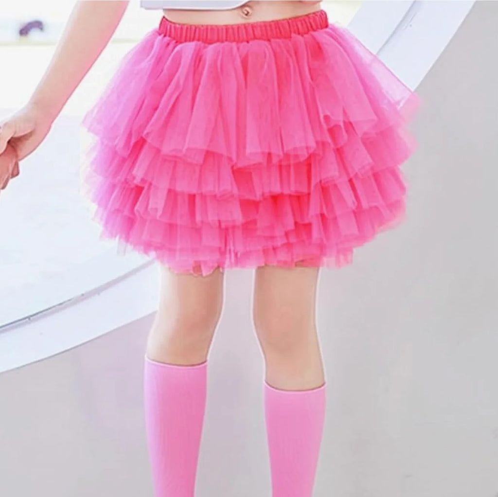 Little Girls Tutu Skirts Black Fluffy Toddler Tulle Princess Ball Gown Pettiskirt Ballet Dance Kids Party/birthday Skirt 1-7T