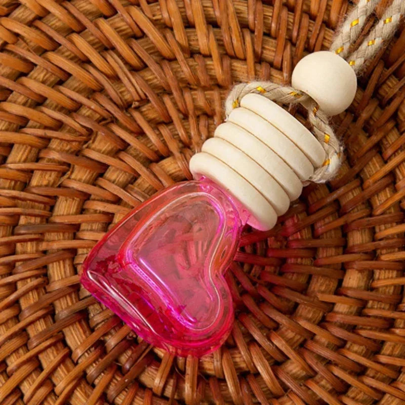 1pcs Perfume Bottle Ornament Hanging Empty Bottle Essential Oil Diffuser Fragrance Air Freshener Scent Car Interior Accessory