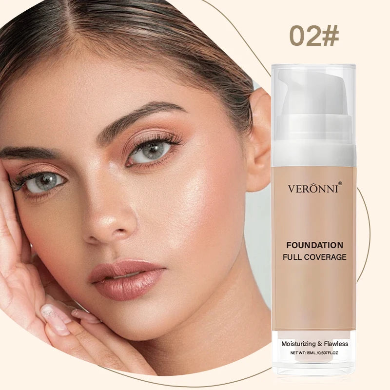 Full Coverage Liquid Foundation Waterproof Longwear For Professionals And Everyday Makeup Lovers
