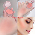 Matte 3D Single Color Blush Natural Cheek Tint Waterproof Face Contouring Powder Soft Korean Style Female Makeup Brightening